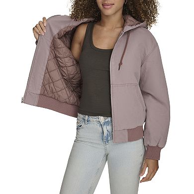 Women's Levi's® Quilted Lining Hoodie Bomber Jacket in Regular & Plus Size