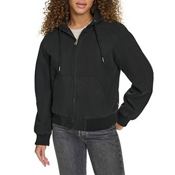 Women's Levi's® Quilted Lining Hoodie Bomber Jacket in Regular & Plus Size