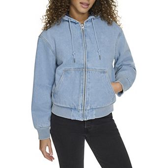 Women's Levi's® Quilted Lining Hoodie Bomber Jacket in Regular & Plus Size