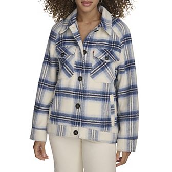 Women's Levi's® Wool Blend Raglan Sleeve Shirt Jacket