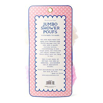 MAISON DE BASE 2-pk. Jumbo Mesh Poufs