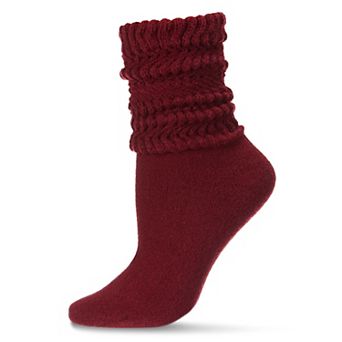 Women's Wide Ribbed Slouched Ankle Fashion Crew Sock