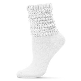 Women's Wide Ribbed Slouched Ankle Fashion Crew Sock