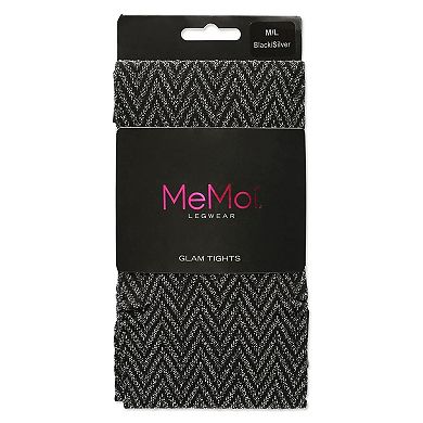 Zig Zag Textron Glam Opaque Knit Tights