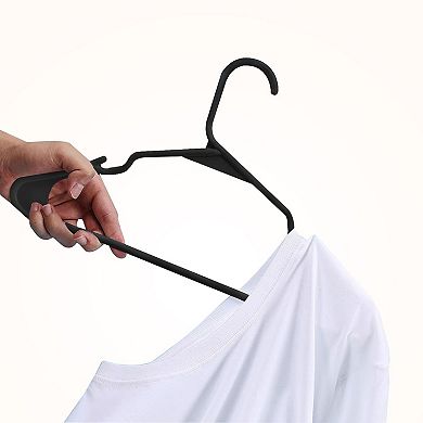 Lux Decor 50-pack Plastic Hangers Heavy Duty Space Saving Cloth Hangers Set For Dress Shirts & Coat