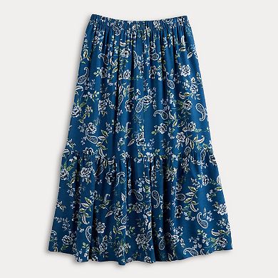 Juniors' Live To Be Spoiled Button Front Mini Skirt