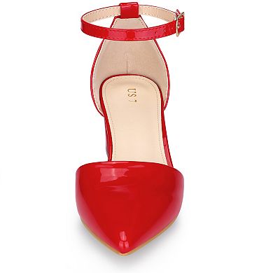 Women's Pump Pointed Closed Toe Low Chunky Heels Pumps
