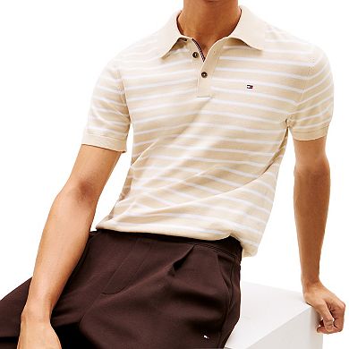 Men's Tommy Hilfiger Short Sleeve Stripe Sweater Polo
