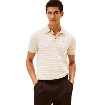 Men's Tommy Hilfiger Short Sleeve Stripe Sweater Polo