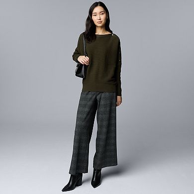 Women's Simply Vera Vera Wang Dolman Snap Sweater