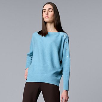 Women's Simply Vera Vera Wang Dolman Snap Sweater