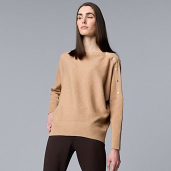 Women's Simply Vera Vera Wang Dolman Snap Sweater
