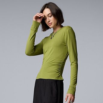 Women's Simply Vera Vera Wang Long Sleeve Crewneck Tee