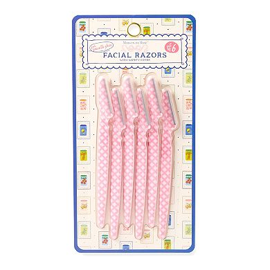 MAISON DE BASE Large Printed Facial Razors 6-pk.