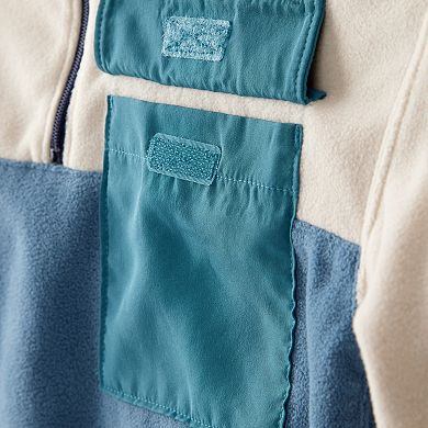 Baby Carter's 2 pc Color Block Quarter-Zip & Jogger Set