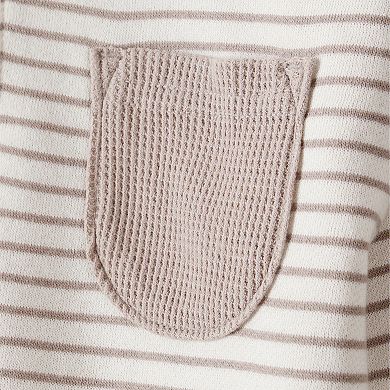 Toddler Boy Carter's 2-Piece Striped Quarter Zip Pullover & Pant Set