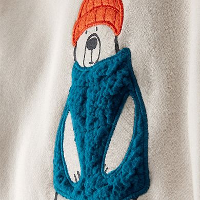 Toddler Boy Carter's Fleece Bear Graphic Pullover Sweatshirt