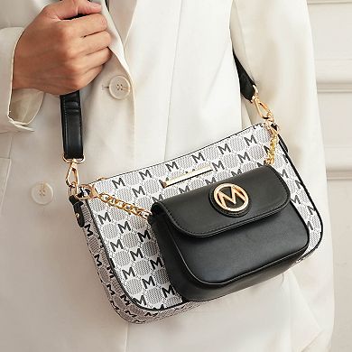 MKF Collection Ciri Women's Crossbody Double Bag Versatile by Mia K.