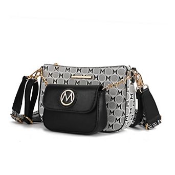 MKF Collection Ciri Women's Crossbody Double Bag Versatile by Mia K.