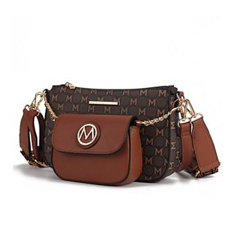 MKF Collection Ciri Women's Crossbody Double Bag Versatile by Mia K.