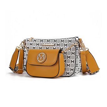 MKF Collection Ciri Women's Crossbody Double Bag Versatile by Mia K.