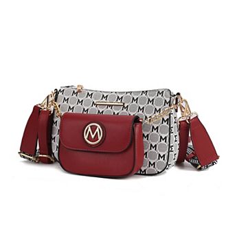 MKF Collection Ciri Women's Crossbody Double Bag Versatile by Mia K.