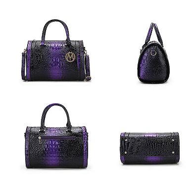 MKF Collection Usal Women''s Croc-Embossed Satchel Bag by Mia K.