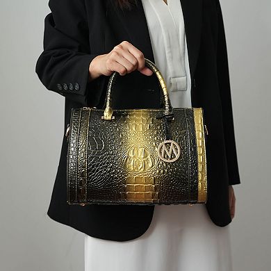 MKF Collection Usal Women''s Croc-Embossed Satchel Bag by Mia K.