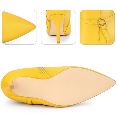 Pointed Toe Strappy Stiletto Heel Ankle Boots for Women