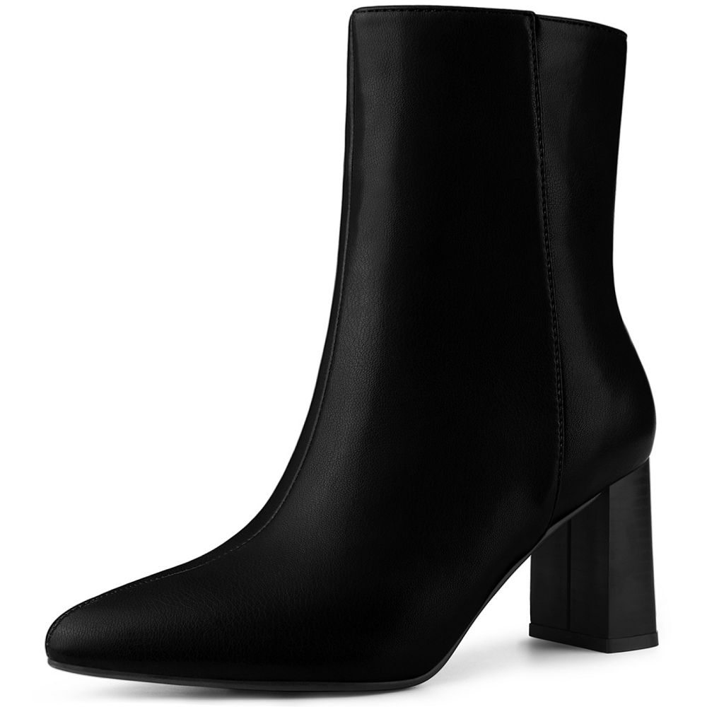 Women's Boots Heel Boots Booties Ankle Boots High Heel Pointed Toe PU Loafer main image 1