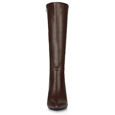 Women's High Heels Pointed Toe Stiletto Heel Knee High Boots