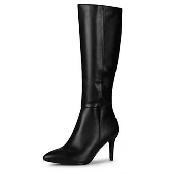 Women's High Heels Pointed Toe Stiletto Heel Knee High Boots