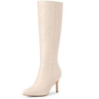 Women's High Heels Pointed Toe Stiletto Heel Knee High Boots