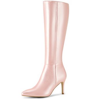 Women's High Heels Pointed Toe Stiletto Heel Knee High Boots