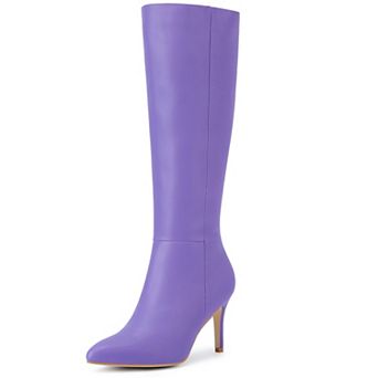 Women's High Heels Pointed Toe Stiletto Heel Knee High Boots