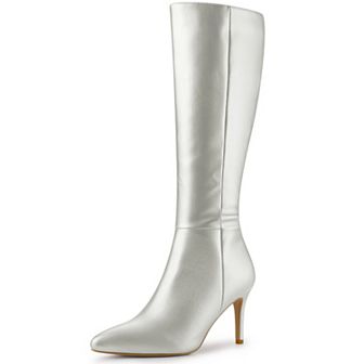 Women's High Heels Pointed Toe Stiletto Heel Knee High Boots