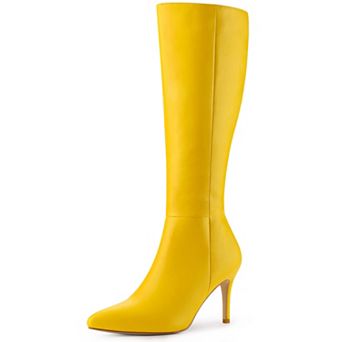 Women's High Heels Pointed Toe Stiletto Heel Knee High Boots