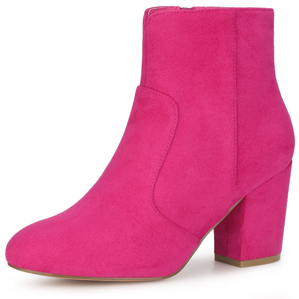 Women's Chunky Heel Fashion Round Toe High Martin Boots