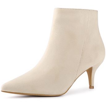 Pointed Toe Kitten Heels Ankle Booties Stiletto Heels Ankle Boots for Women