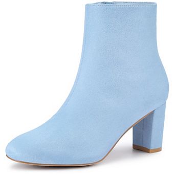 Women's Dress Side Zip Chunky Heel Ankle Boots