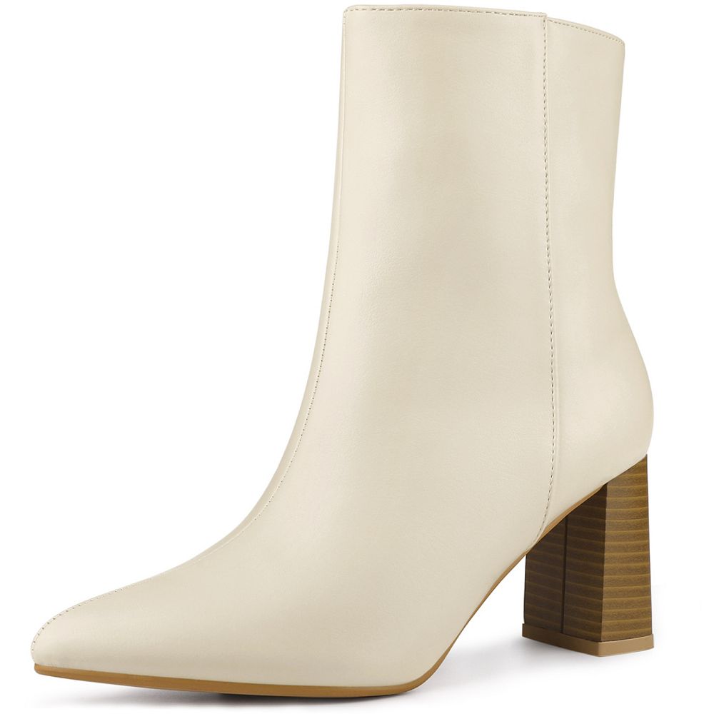 Retro Pointed-Toe Fashion Chunky Heel Ankle Boots