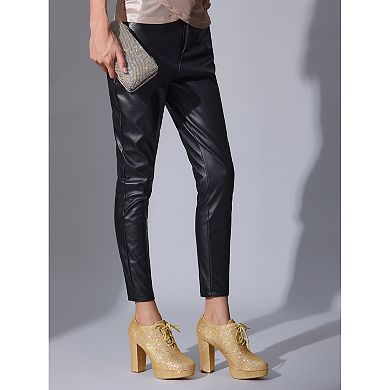 Lace up Chunky Heel Platform Glitter Ankle Booties for Women