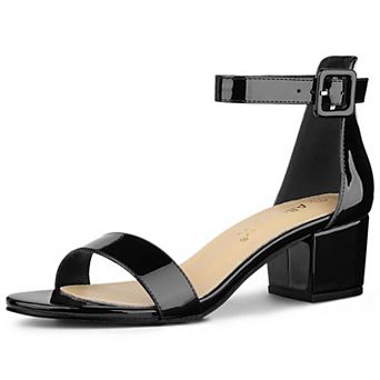Women's Block Low Heels Ankle Strap Sandals