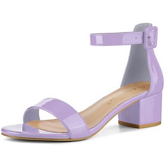 Women's Block Low Heels Ankle Strap Sandals
