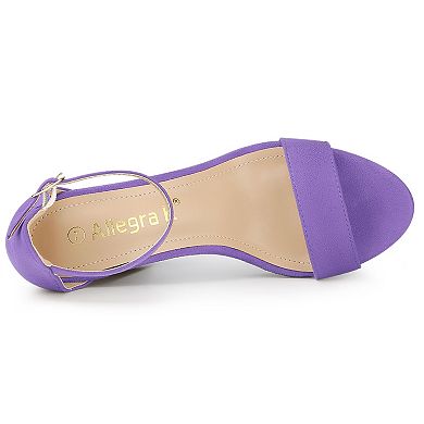 Women's Ankle Strap Platform Chunky Heels Sandals