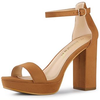 Women's Ankle Strap Platform Chunky Heels Sandals