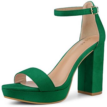 Women's Ankle Strap Platform Chunky Heels Sandals