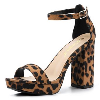 Women's Ankle Strap Platform Chunky Heels Sandals
