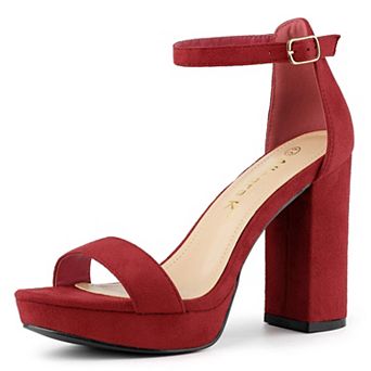 Women's Ankle Strap Platform Chunky Heels Sandals
