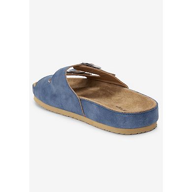 Comfortview Women's The Maxi Slip On Footbed Sandal